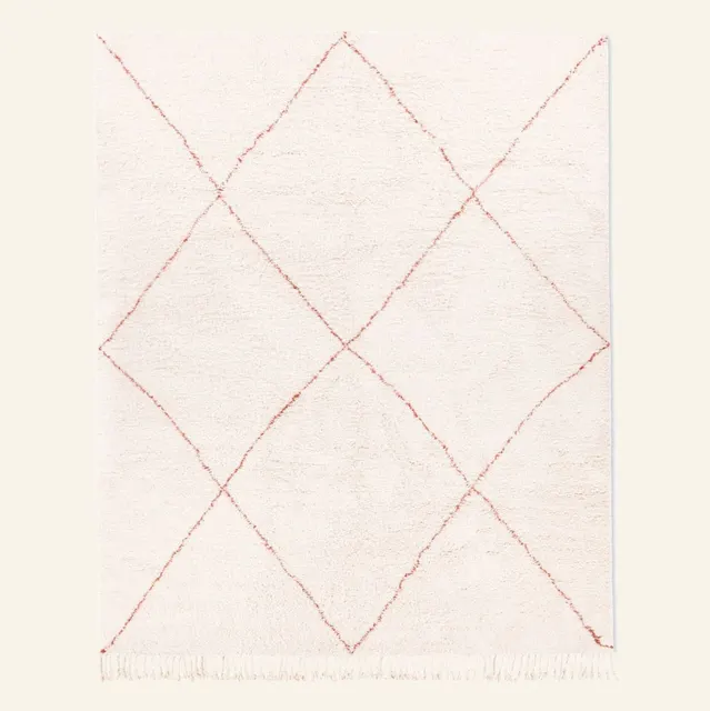 Tapis Beni Ouarain Tirhza terracotta — tapis beni ouarain