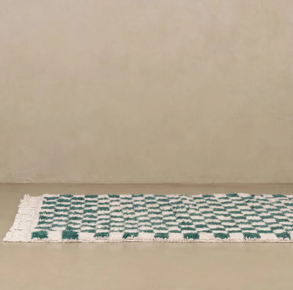 Tapis Beni Ouarain Tounfite bleu, vue 7 sur 7