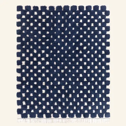 Tapis Beni Ouarain Tudert bleu — tapis beni ouarain