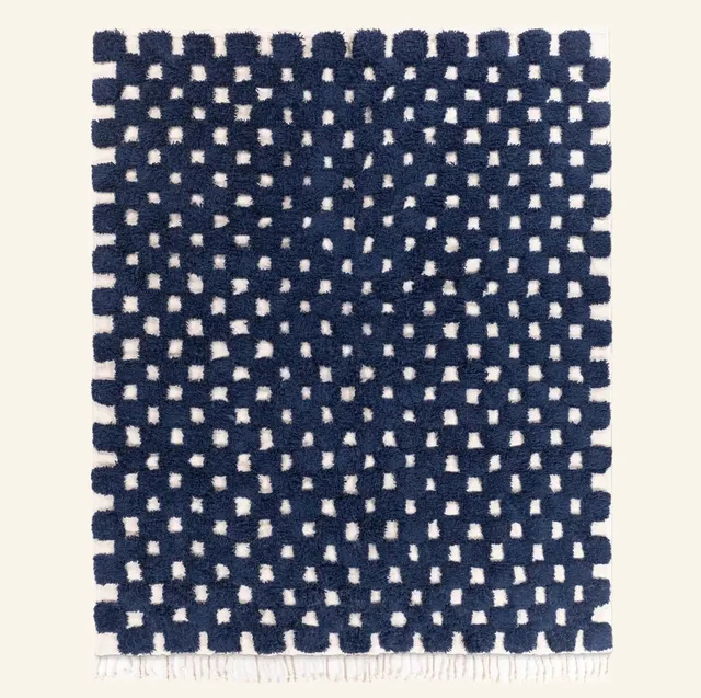 Tapis Beni Ouarain Tudert bleu — tapis beni ouarain