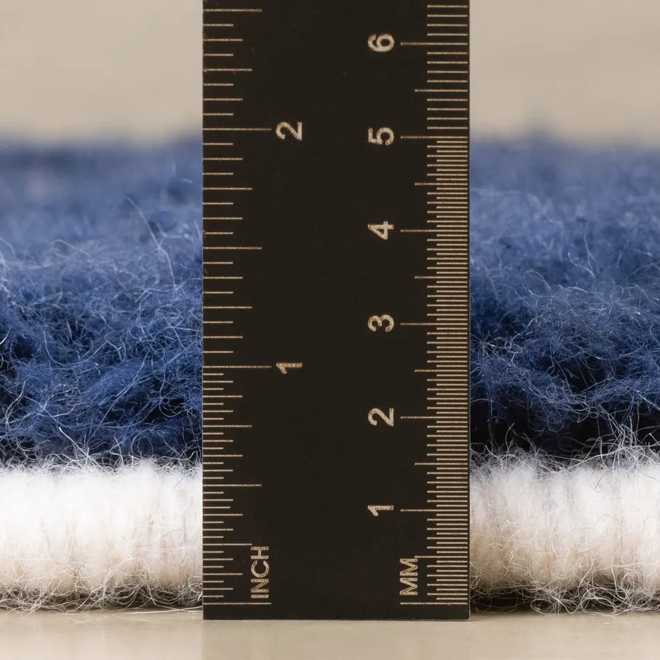 Tapis Beni Ouarain Tudert bleu, vue 5 sur 7