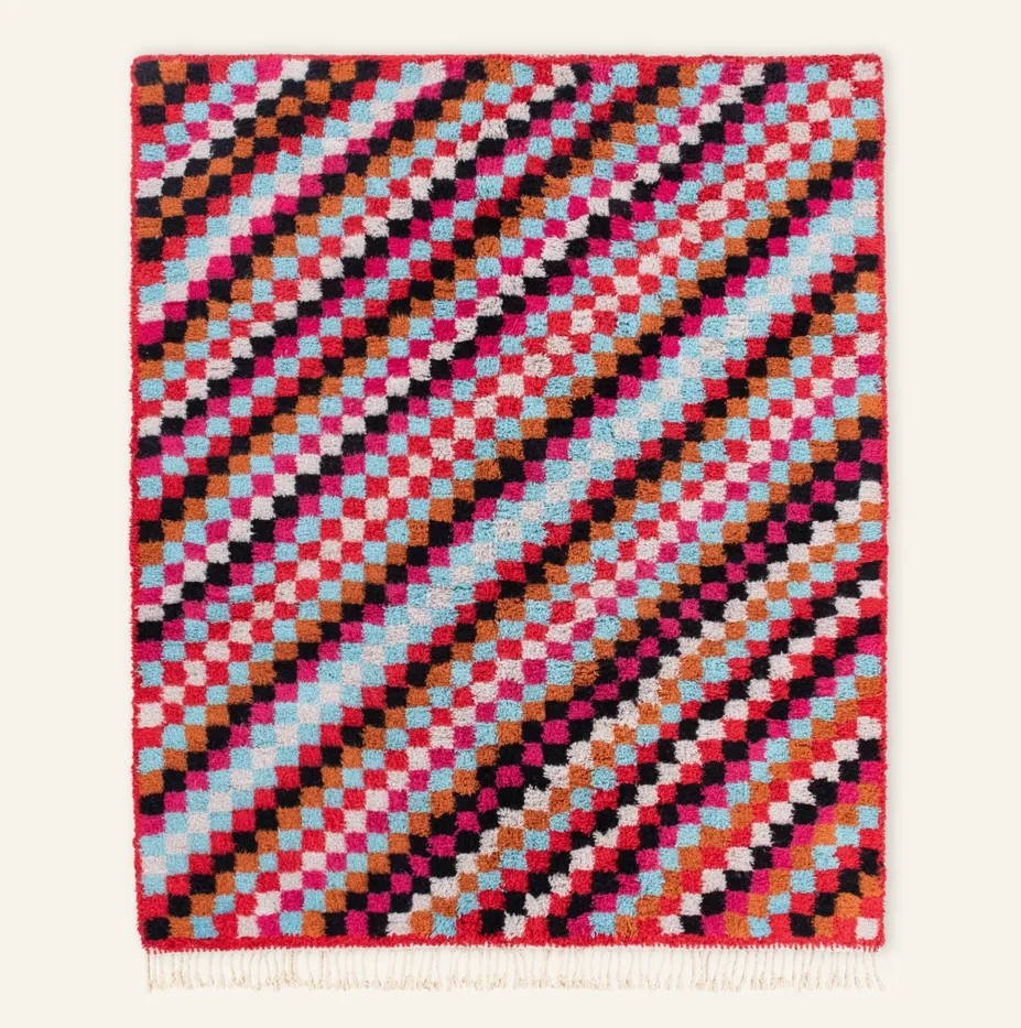Tapis Beni Ouarain Winaruz — tapis beni ouarain tissé à la main