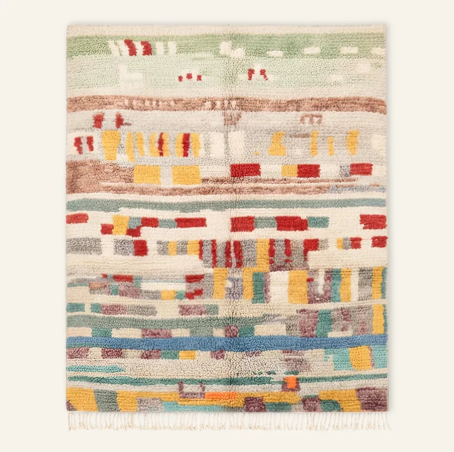 Tapis Beni Ouarain Ziri — tapis beni ouarain tissé à la main