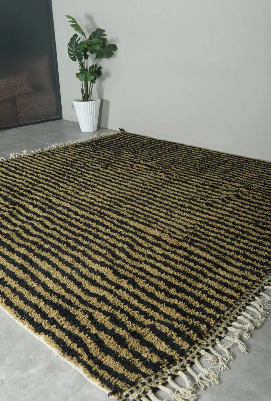 Tapis berbère Aoua uni, vue 7 sur 7