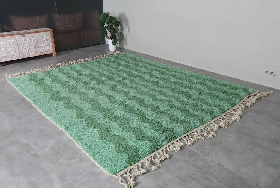 Tapis berbère Asafu vert, vue 5 sur 7