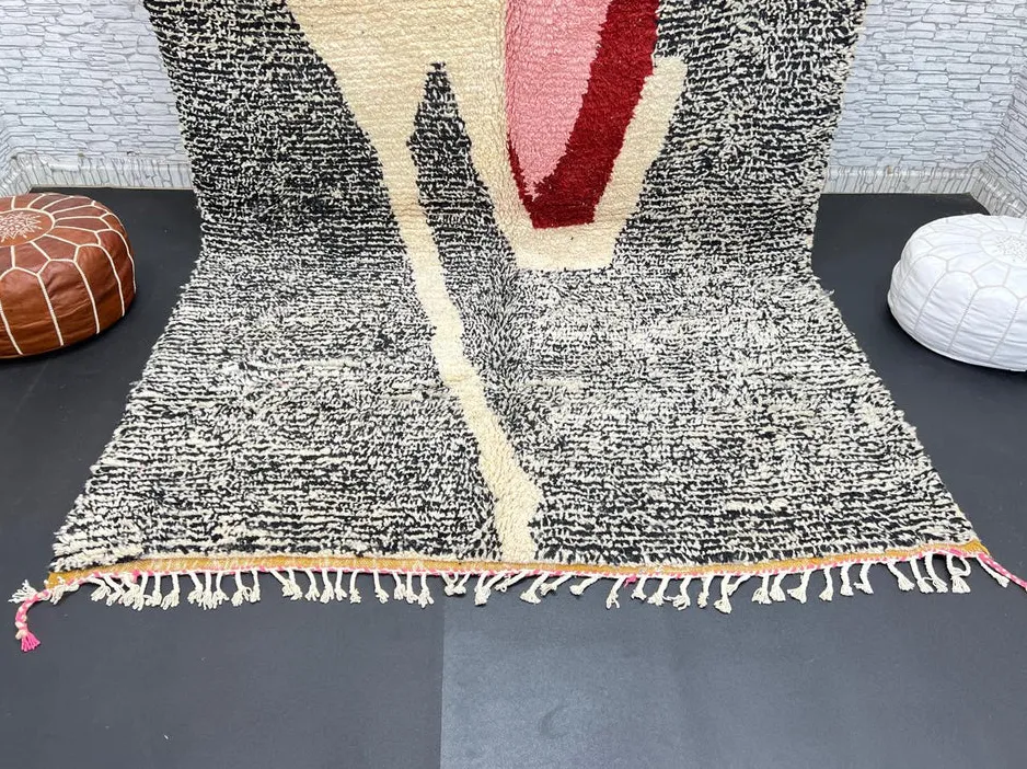 Tapis berbère Azul au dessin abstrait, vue 3 sur 4