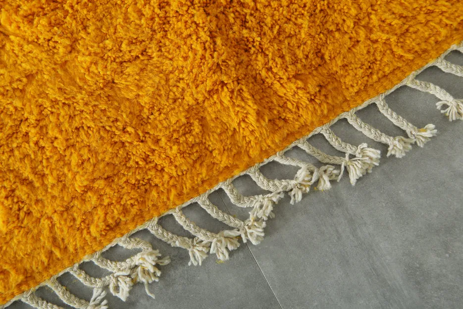 Tapis berbère Bounaceur moutarde et jaune, vue 7 sur 7