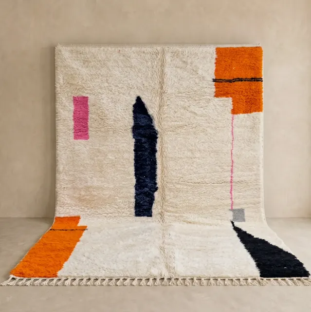 Tapis berbère Chefchaouen à lignes — tapis berbères contemporains