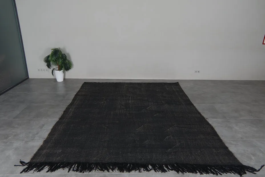 Tapis berbère Chefchaouen noir, vue 3 sur 7
