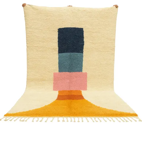 Tapis berbère Dadès au dessin abstrait — tapis berbères contemporains