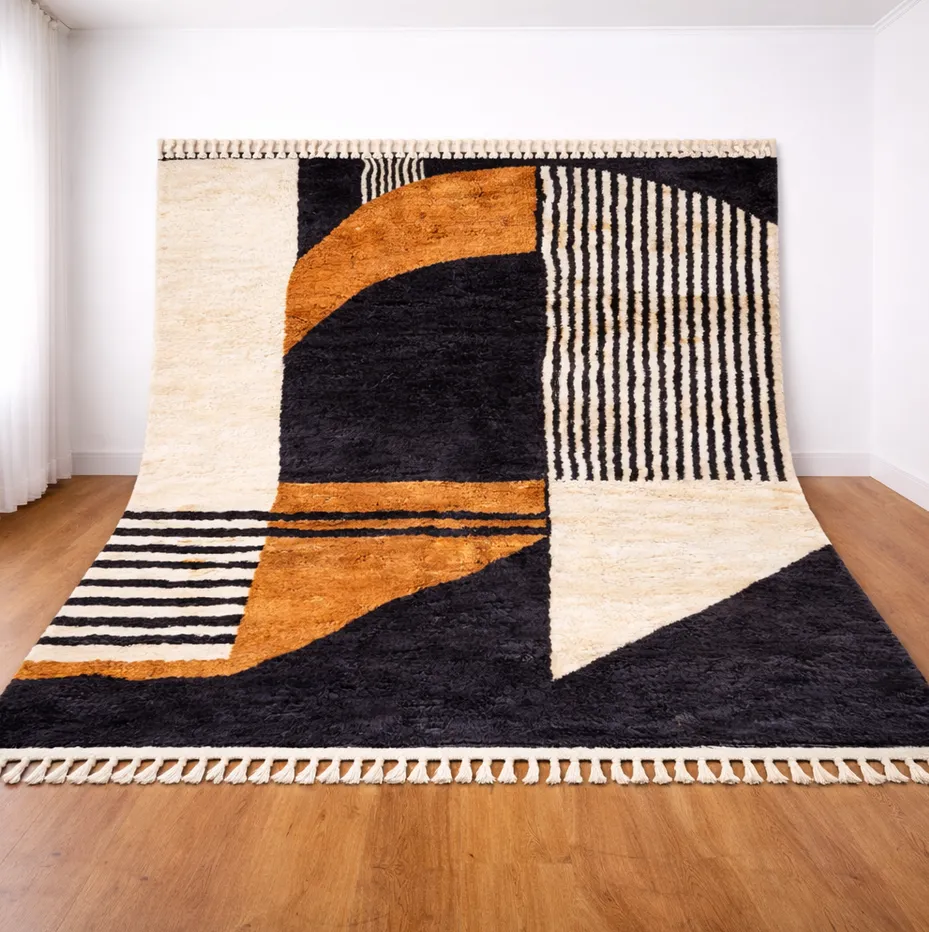 Tapis berbère Drâa aux motifs géométriques — tapis berbères contemporains tissé à la main