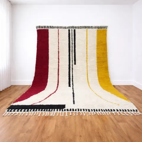Tapis berbère Idir à rayures — tapis berbères contemporains