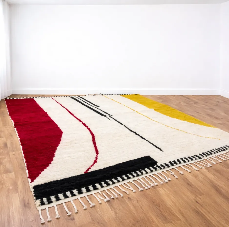 Tapis berbère Idir à rayures, vue 4 sur 4