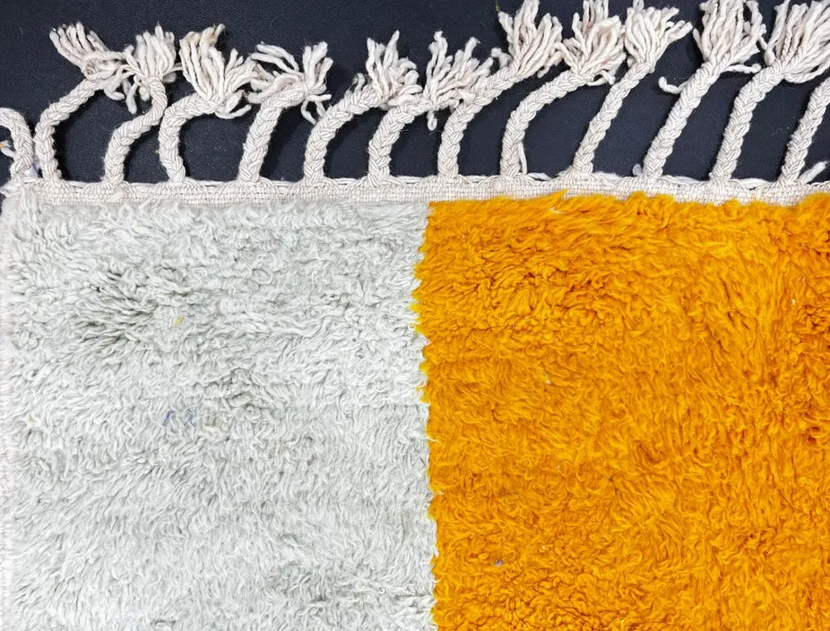 Tapis berbère Imsouane multicolore au dessin abstrait, vue 4 sur 4