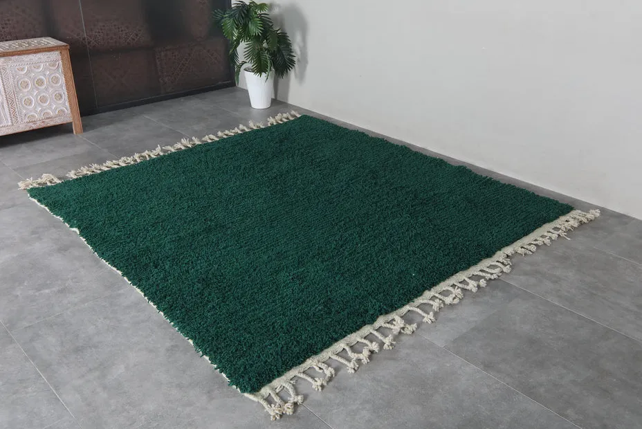 Tapis berbère Itri vert, vue 5 sur 7