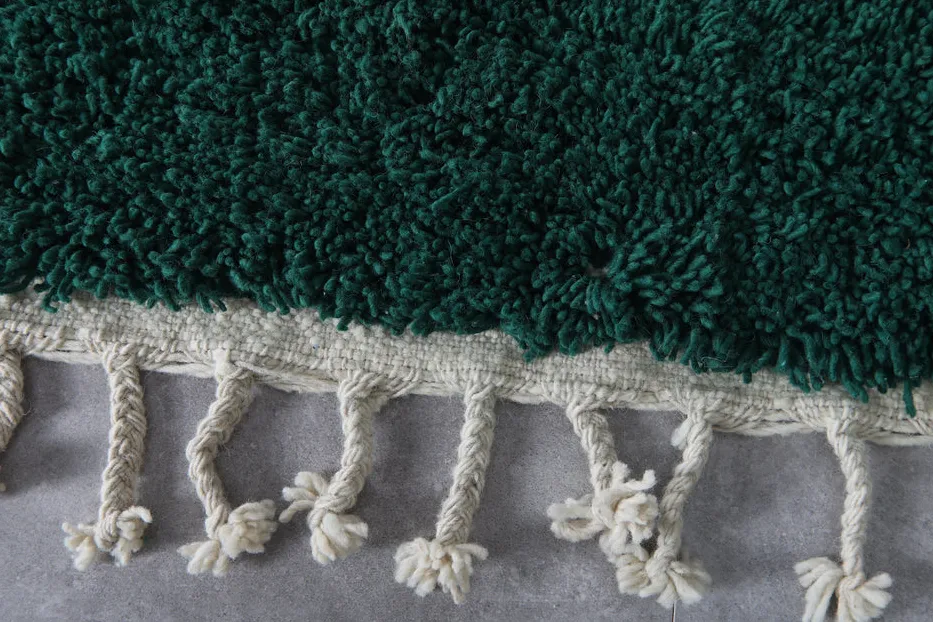 Tapis berbère Itri vert, vue 6 sur 7