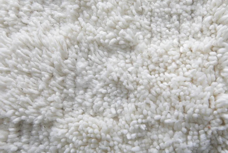 Tapis berbère Meddur crème uni, vue 7 sur 7