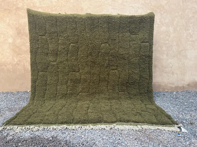 Tapis berbère Mirleft vert — tapis berbères contemporains