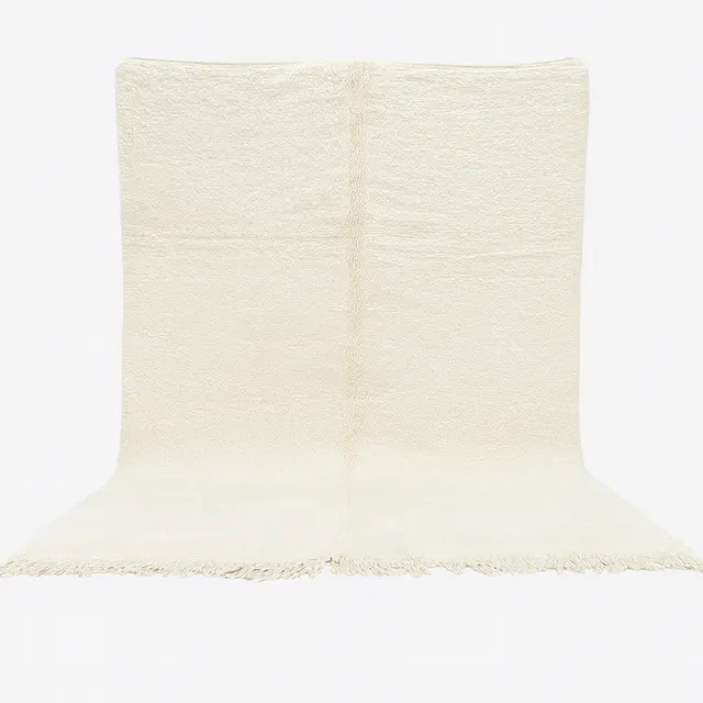 Tapis berbère Rissani blanc — tapis berbères contemporains