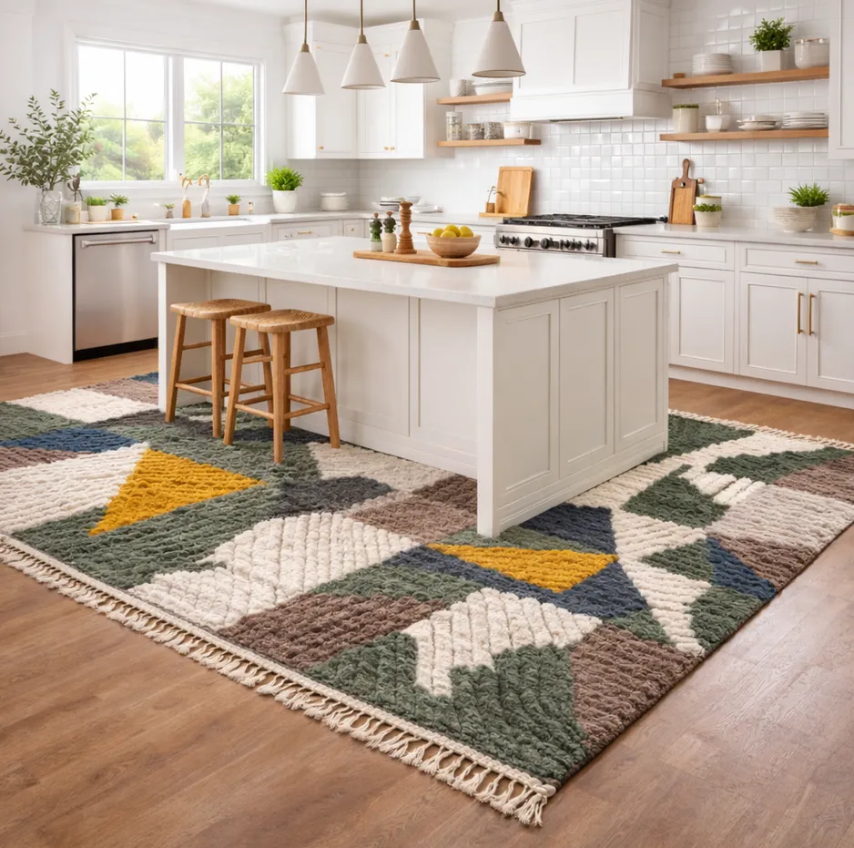 Tapis berbère Saghro aux motifs géométriques, vue 3 sur 4