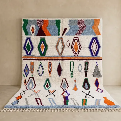 Tapis berbère Sifaw multicolore — tapis berbères contemporains