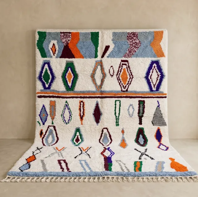 Tapis berbère Sifaw multicolore — tapis berbères contemporains