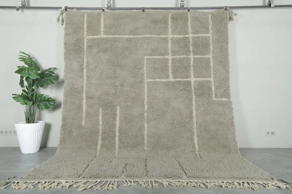 Tapis berbère Skoura aux motifs géométriques — tapis berbères contemporains tissé à la main