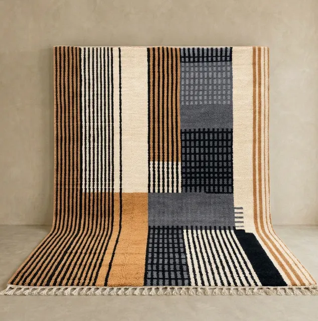 Tapis berbère Tafraout aux motifs géométriques — tapis berbères contemporains