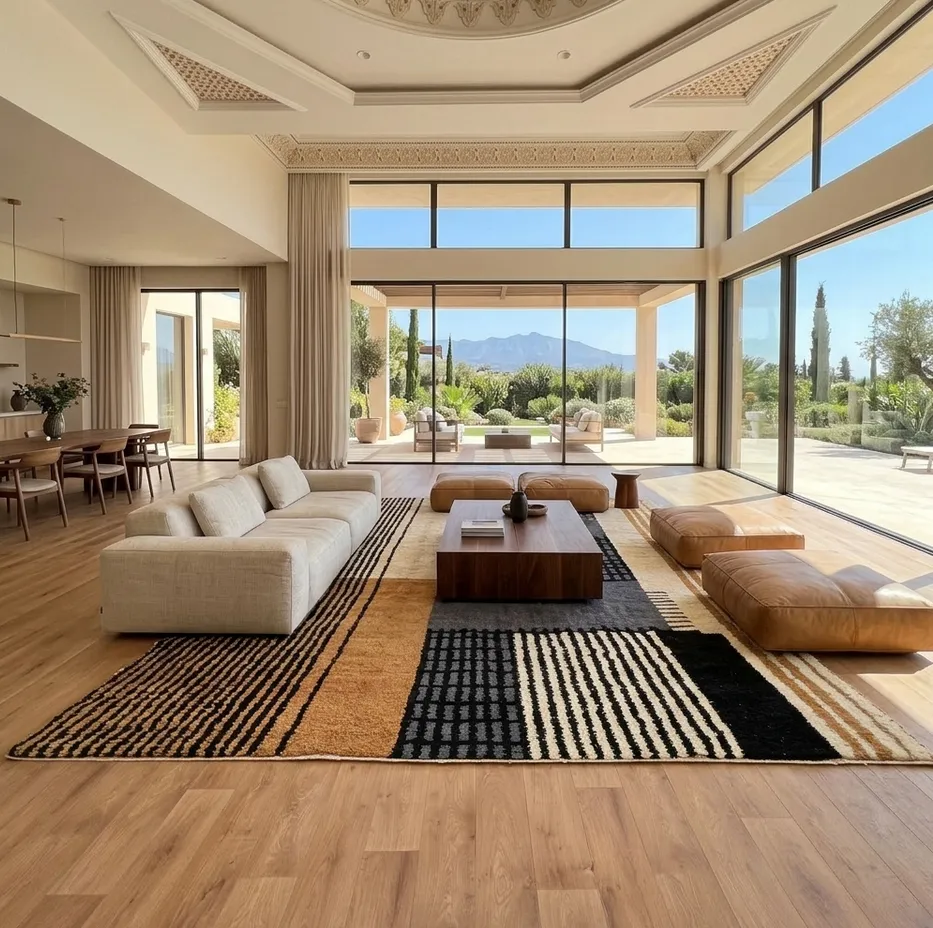 Tapis berbère Tafraout aux motifs géométriques, vue 3 sur 4