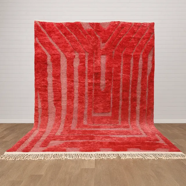 Tapis berbère Talsint rouge — tapis berbères contemporains