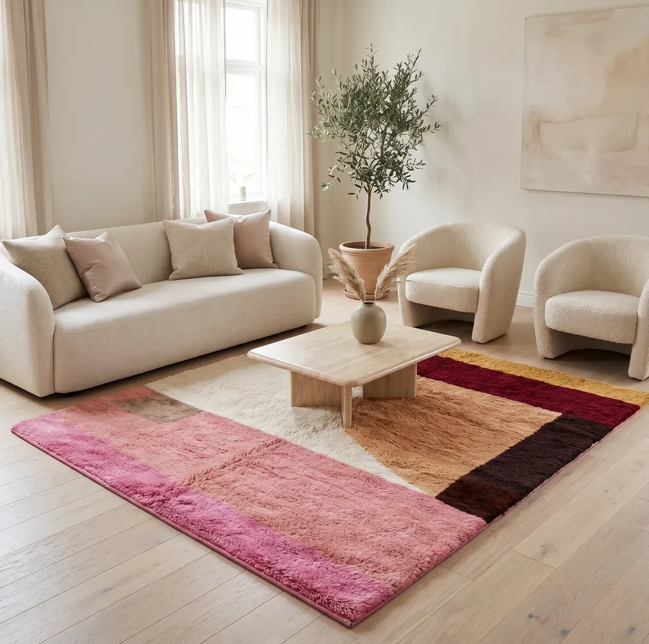 Tapis berbère Tamda au dessin abstrait, vue 3 sur 4