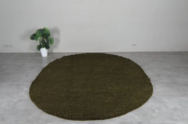 Tapis berbère Tamurt vert uni — tapis berbères contemporains