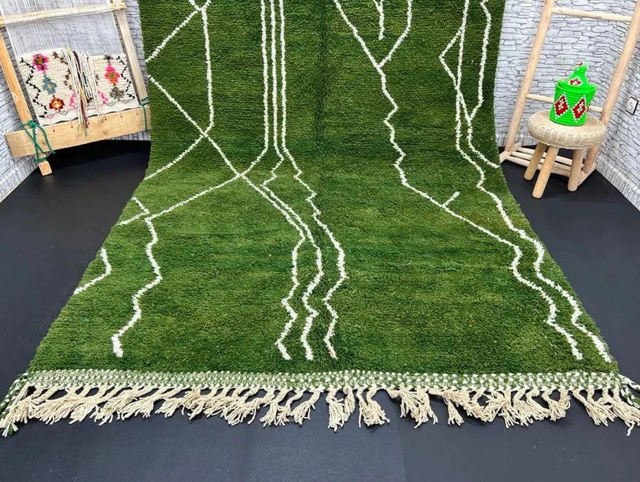 Tapis berbère Tazekka vert, vue 4 sur 4