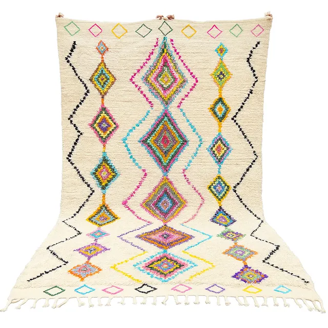 Tapis berbère Tensift multicolore — tapis berbères contemporains