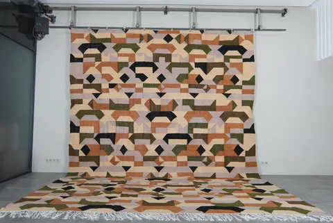 Tapis berbère Tifawt aux motifs géométriques — tapis berbères contemporains