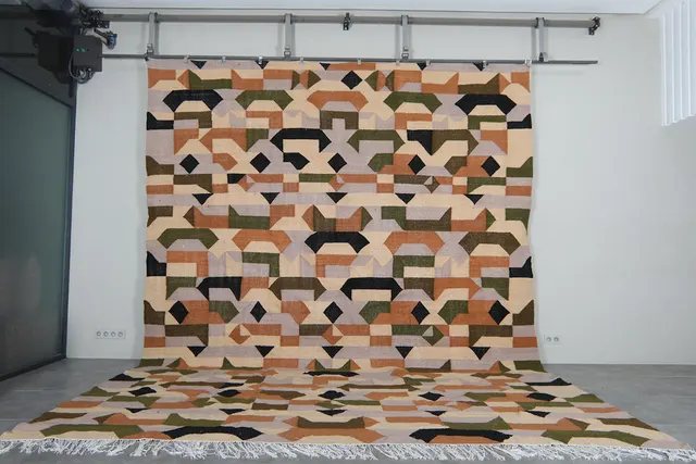 Tapis berbère Tifawt aux motifs géométriques — tapis berbères contemporains