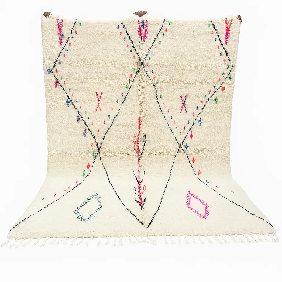 Tapis berbère Tilila à losanges — tapis berbères contemporains tissé à la main