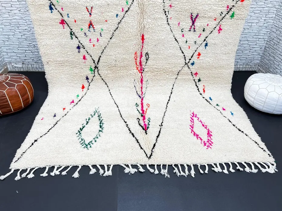 Tapis berbère Tilila à losanges, vue 3 sur 4