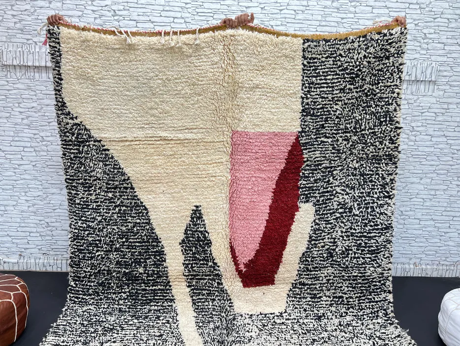 Tapis berbère Tinghir au dessin abstrait, vue 4 sur 4