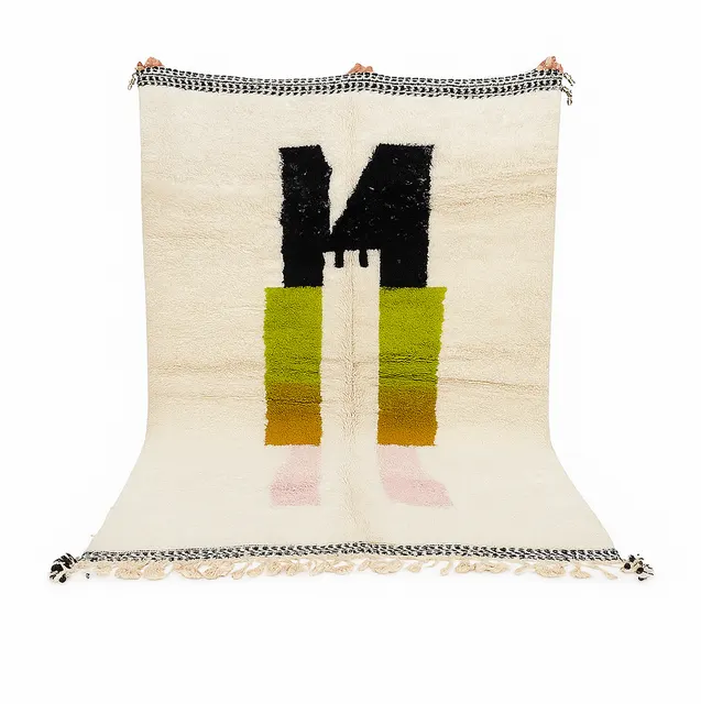 Tapis berbère Tinhinan au dessin abstrait — tapis berbères contemporains