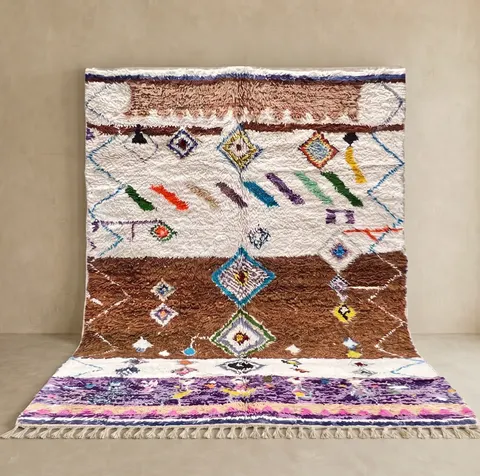 Tapis berbère Volubilis au dessin abstrait — tapis berbères contemporains