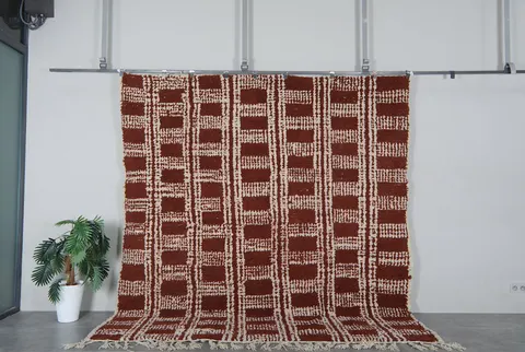 Tapis berbères orange et terracotta Les Heures Fauves