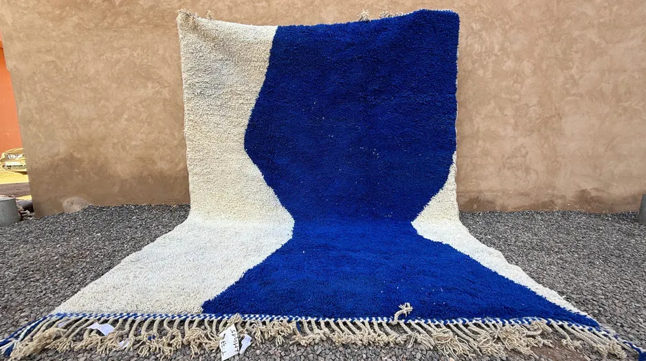 Tapis berbère Winaruz bleu, vue 5 sur 5