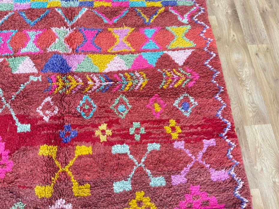 Tapis Boujad Tiflet rouge, vue 3 sur 3