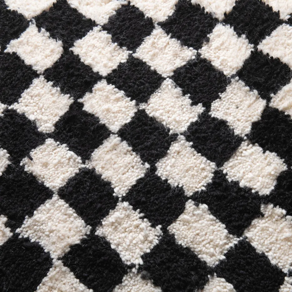 Tapis de couloir Beni Ouarain Agdz beige et blanc, vue 4 sur 7
