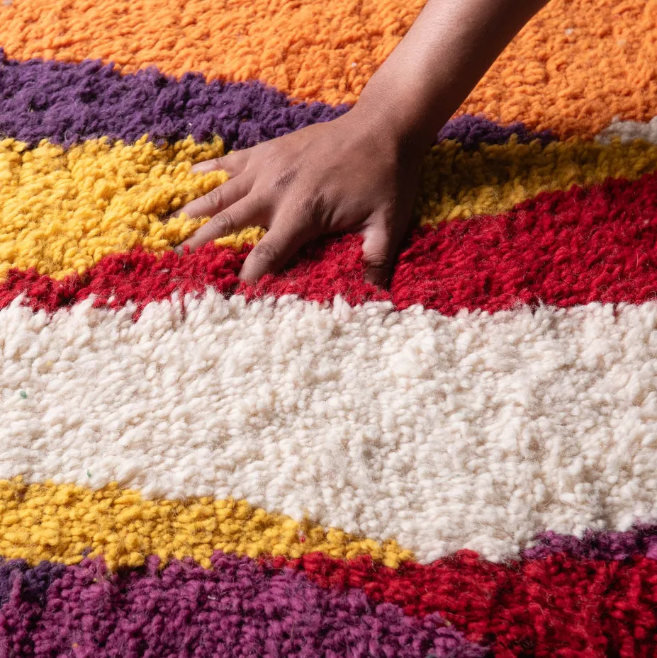 Tapis de couloir Beni Ouarain Ahansal, vue 6 sur 7