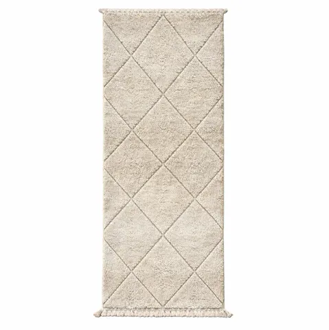 Tapis de couloir Beni Ouarain Asif à losanges — tapis beni ouarain