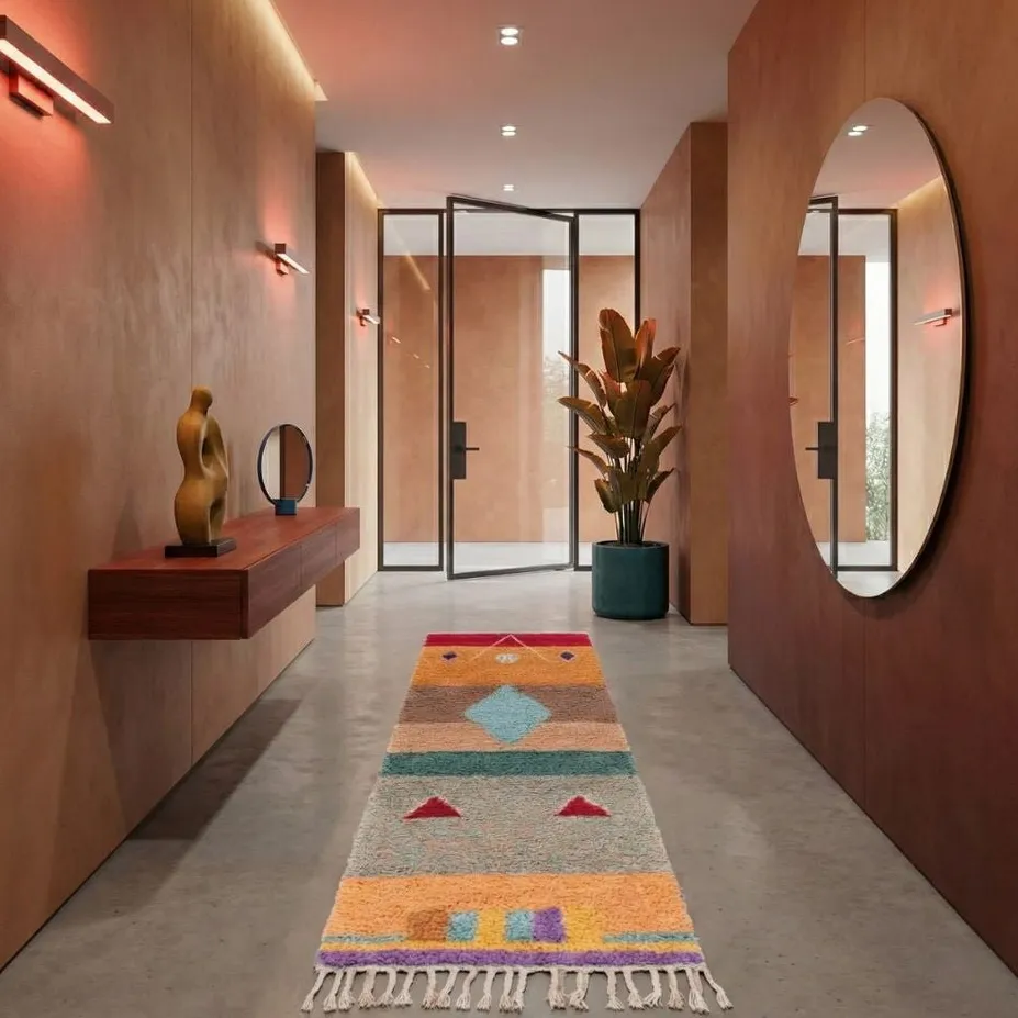 Tapis de couloir Beni Ouarain Bouiblane, vue 2 sur 7