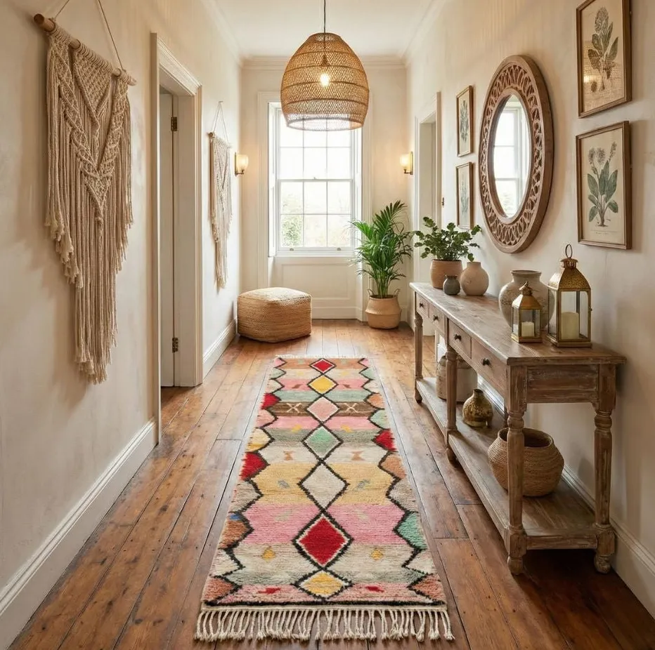 Tapis de couloir Beni Ouarain Essaouira, vue 3 sur 7