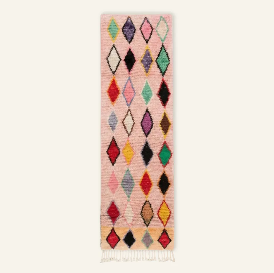 Tapis de couloir Beni Ouarain Khémisset — tapis beni ouarain tissé à la main
